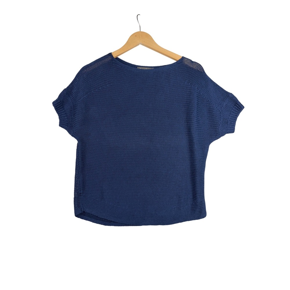 Tommy Bahama Closed Knit Blouse size XS Blue